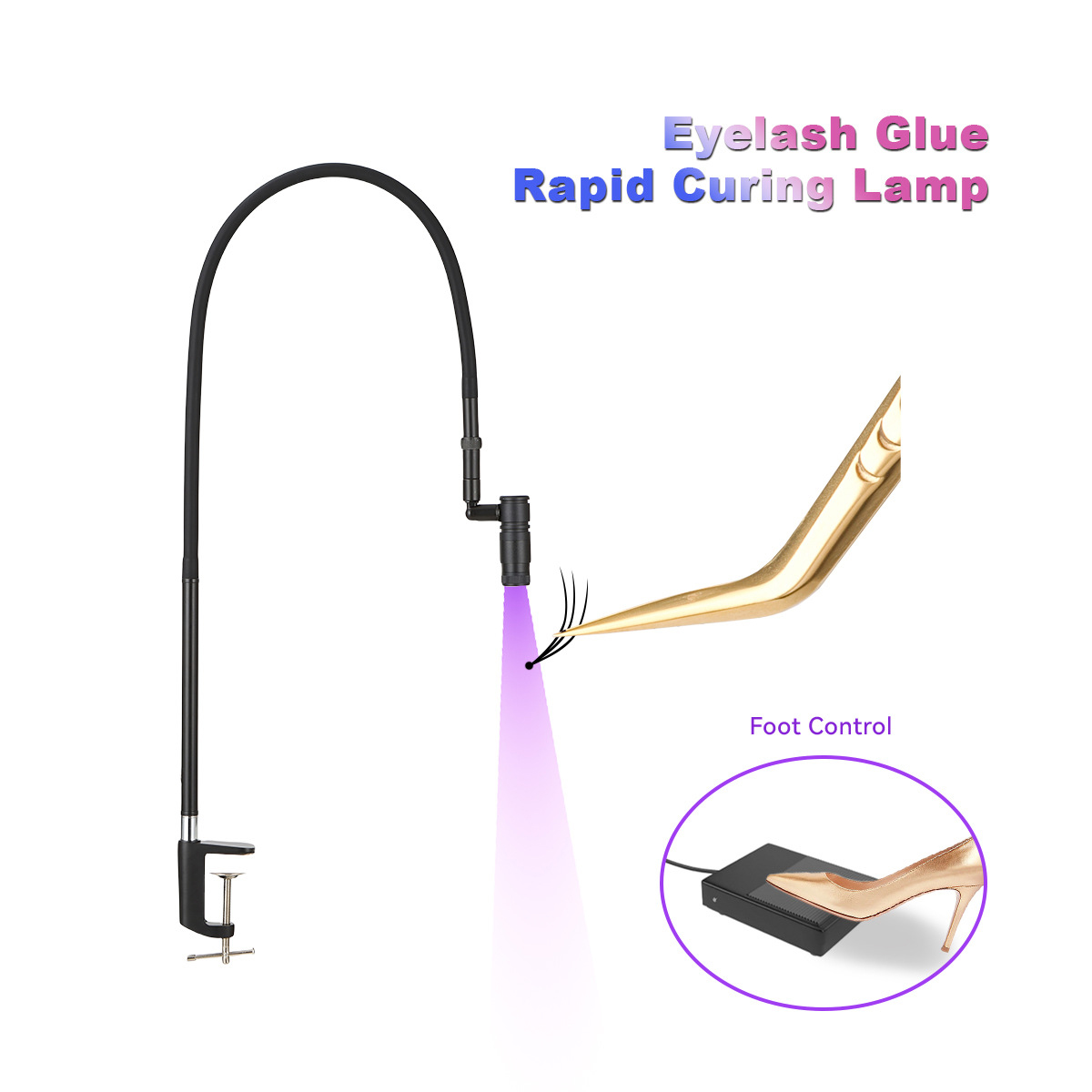 Eyelash Extension Uv - Lampa UV do przedłużania rzęs szczepienie