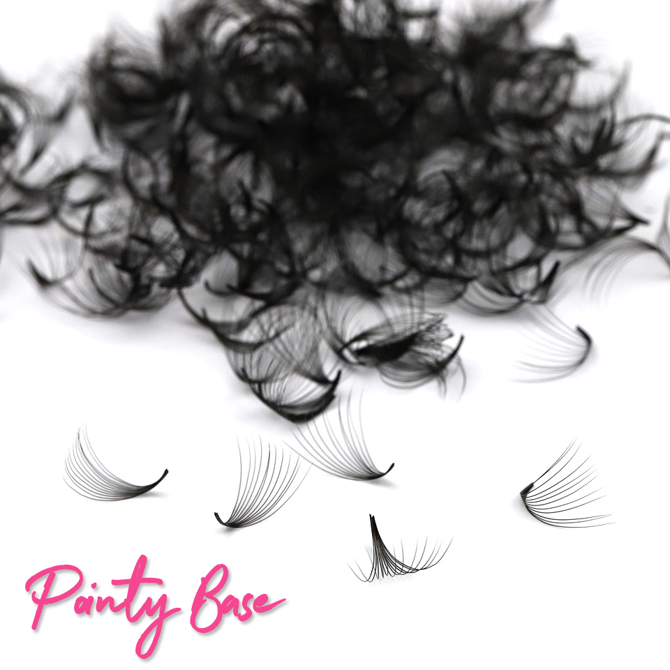 Eyelash Extension Medium - Ręcznie robione gotowe wachlarze Pointy Base