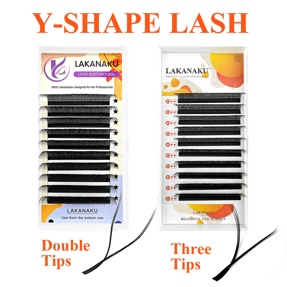 Eyelash Extension Y Shape - LAKANAKU Y przedłużanie rzęs rzęski i