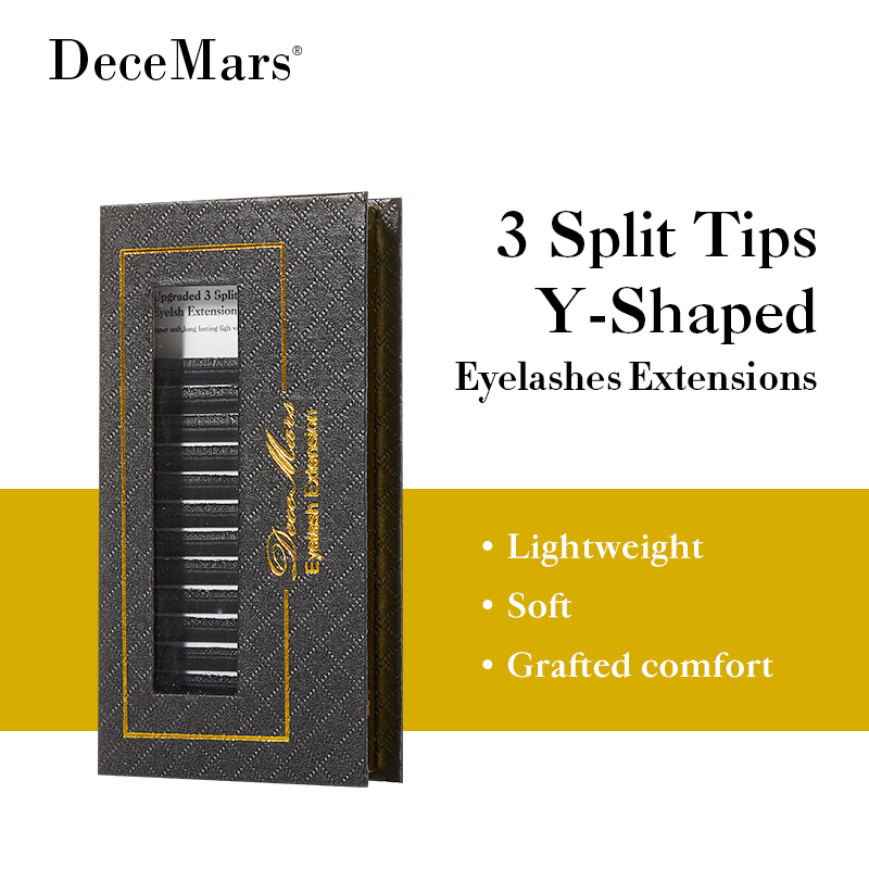 DeceMars 3 Split Tips Przedłuż – Eyelash Extension Y Shape recenzja i cena
