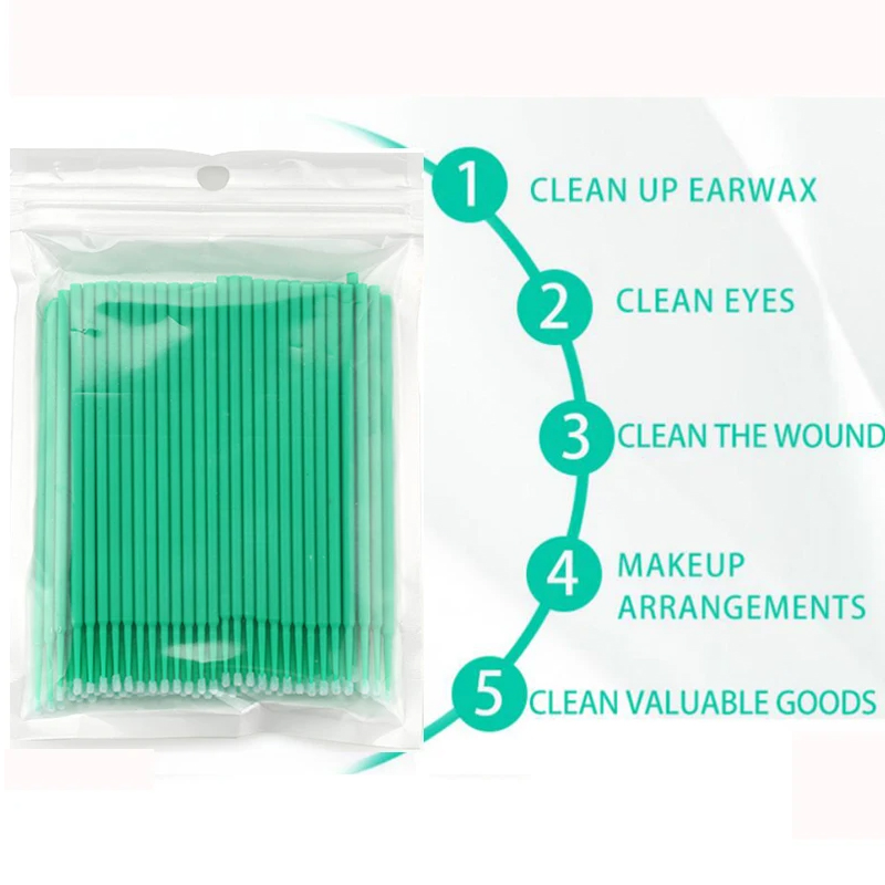 50/100 szt. Jednorazowe mikro  – Eyelash Extension Eyeliner recenzja i cena