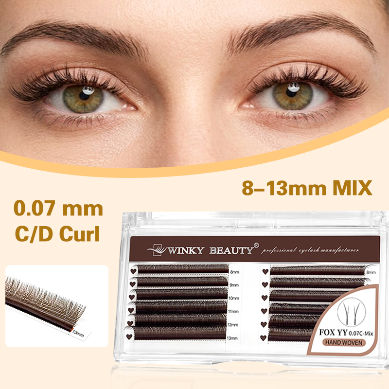 Winky Beauty Brown Fox Yy Lash – Eyelash Extension Y Shape recenzja i cena