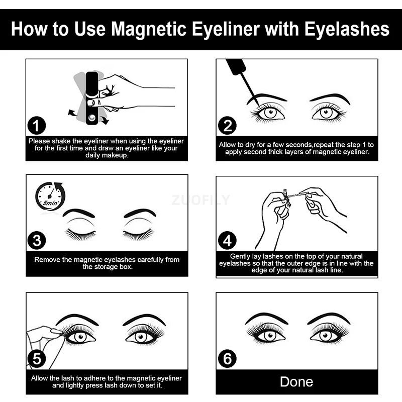 1/2 szt. Czarny Magnetyczny Ey – Eyelash Extension Eyeliner recenzja i cena